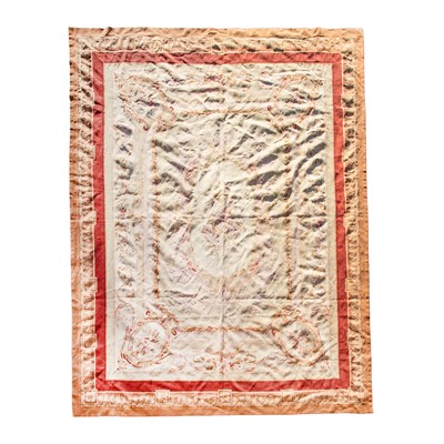 Lot 265 - An Aubusson type tapestry wall hanging, mid-20th century