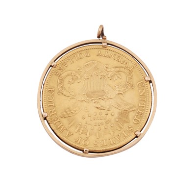 Lot 605 - American Gold Coin in Claw Mount
