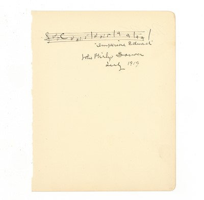 Lot 392 - Sousa (John Philip)