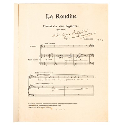Lot 381 - Puccini (Giacomo)