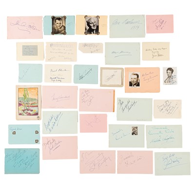 Lot 73 - Autograph Collection.- Actors & Entertainers
