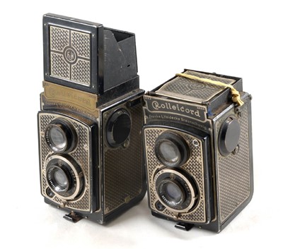 Lot 182 - Pair of Art Deco Rolleicord I TLR Cameras.