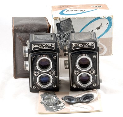 Lot 374 - A Pair of M.P.P. Microcord TLR Cameras.