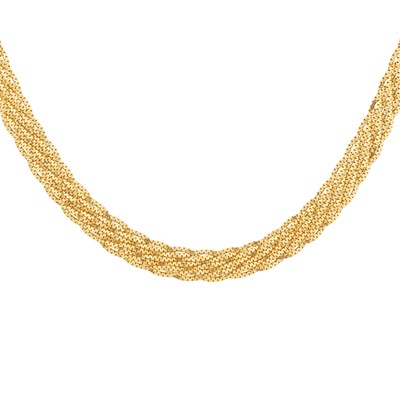 Lot 202 - A fancy-link necklace