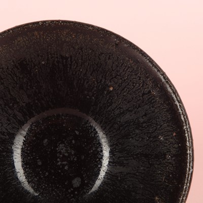 Lot 29 - A Chinese Jian black-glazed 'hare's fur' conical bowl, Song dynasty