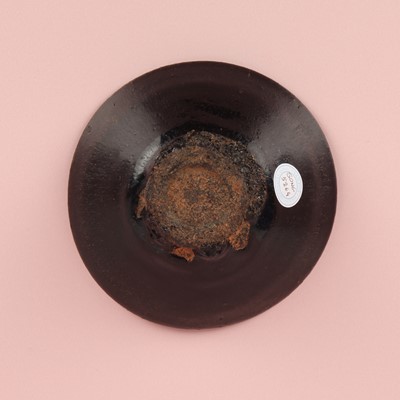 Lot 29 - A Chinese Jian black-glazed 'hare's fur' conical bowl, Song dynasty