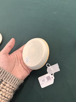 Lot 470 - A fine pair of small Chinese Qingbai 'floral' carved dishes, Southern Song dynasty