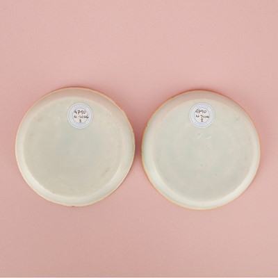 Lot 470 - A fine pair of small Chinese Qingbai 'floral' carved dishes, Southern Song dynasty
