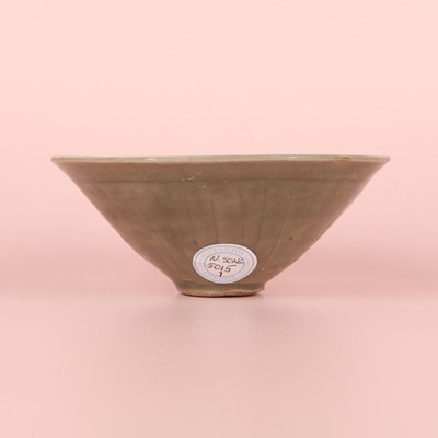 Lot 40 - A small Chinese Yaozhou celadon 'fish' moulded bowl, Northern Song dynasty