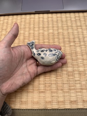 Lot 4 - A rare Vietnamese 'fish' water dropper, 15th century
