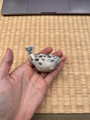 Lot 4 - A rare Vietnamese 'fish' water dropper, 15th century