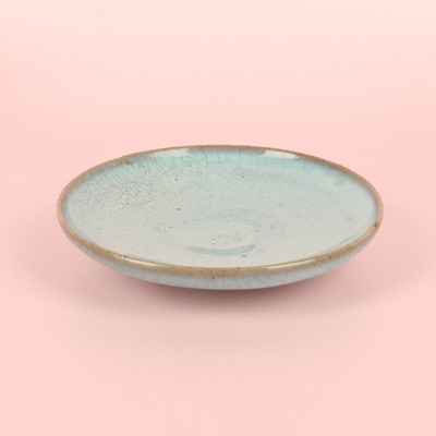 Lot 33 - A fine Chinese Jun blue-glazed dish, Northern Song - Jin dynasty