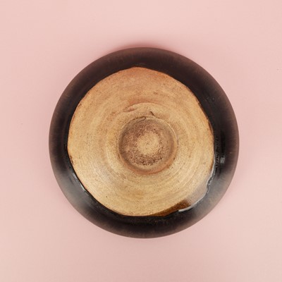 Lot 34 - A fine Chinese Henan russet-splashed black-glazed bowl, Song dynasty