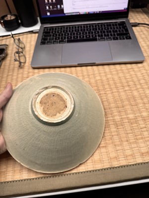 Lot 16 - A Chinese Qingbai 'peony' carved bowl, Southern Song dynasty