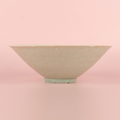 Lot 16 - A Chinese Qingbai 'peony' carved bowl, Southern Song dynasty