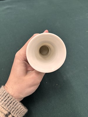 Lot 18 - A small rare Chinese Dehua beaker vase, Ming - Qing dynasty