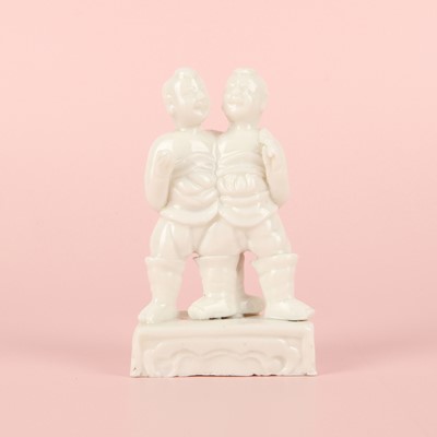 Lot 3 - A fine Chinese Dehua 'hehe erxian' group, Qing dynasty, Kangxi period