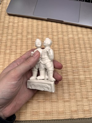 Lot 3 - A fine Chinese Dehua 'hehe erxian' group, Qing dynasty, Kangxi period