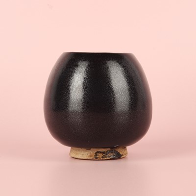 Lot 31 - A Chinese black-glazed 'oil spot' lotus bud-form waterpot, Jin - Yuan dynasty