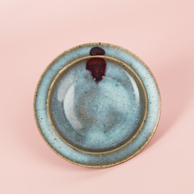 Lot 13 - A small Chinese Jun purple-splashed dish, Jin - Yuan dynasty
