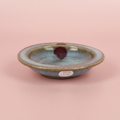 Lot 471 - A small Chinese Jun purple-splashed dish, Jin - Yuan dynasty