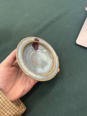 Lot 471 - A small Chinese Jun purple-splashed dish, Jin - Yuan dynasty