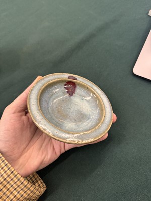 Lot 471 - A small Chinese Jun purple-splashed dish, Jin - Yuan dynasty