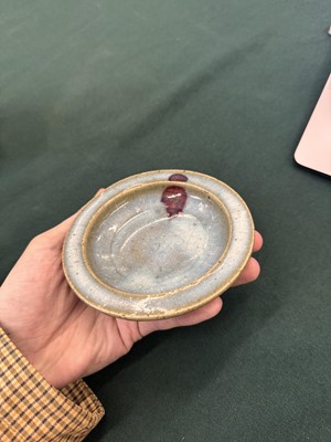 Lot 471 - A small Chinese Jun purple-splashed dish, Jin - Yuan dynasty