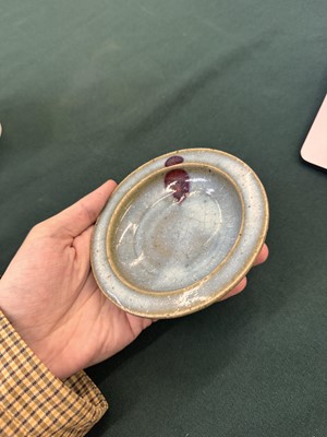 Lot 471 - A small Chinese Jun purple-splashed dish, Jin - Yuan dynasty