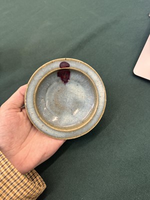 Lot 471 - A small Chinese Jun purple-splashed dish, Jin - Yuan dynasty