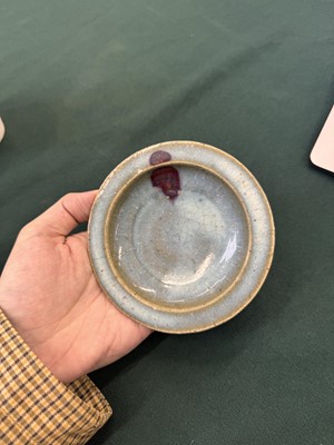 Lot 471 - A small Chinese Jun purple-splashed dish, Jin - Yuan dynasty