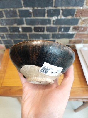 Lot 477 - A Chinese Cizhou black-glazed bowl, Song - Jin dynasty