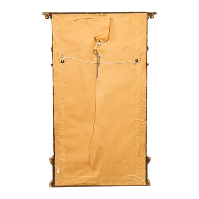 Lot 78 - A Regency giltwood and verre églomisé pier mirror