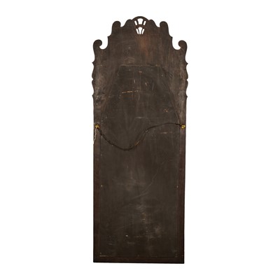 Lot 83 - A George I style red jappaned Chinoiserie rectangular wall mirror