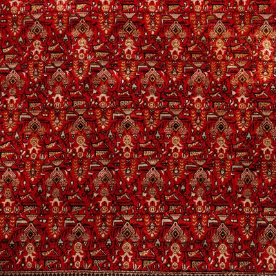 Lot 76 - An extremely fine silk Qum carpet, central Persia