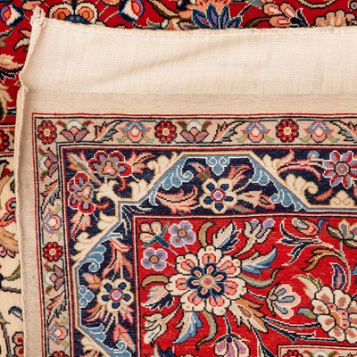 Lot 88 - A very fine part silk Qum rug, central Persia