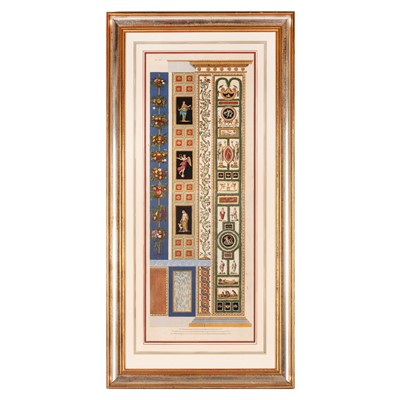Lot 313 - Ottaviani (Giovanni) Four engravings from ‘Ornati delle Logge di Rafaello nel Vaticano’ (pillars of the Vatican Loggias by Raphael)