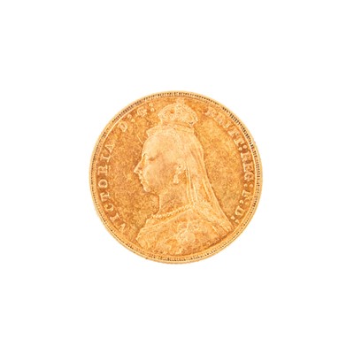Lot 487 - A Queen Victoria Full Sovereign gold coin