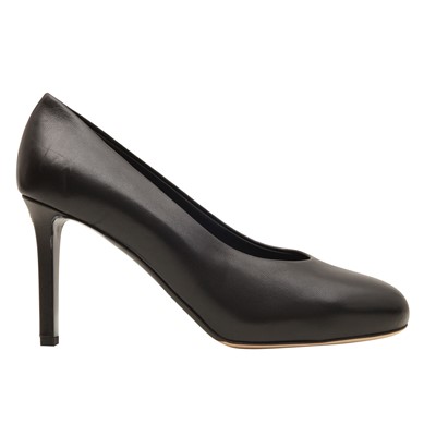 Lot 195 - Chanel Black CC Simple Heel Pump - Size 38.5