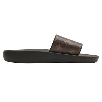 Lot 101 - Louis Vuitton Monogram Waterfront Flat Mule - Size 40