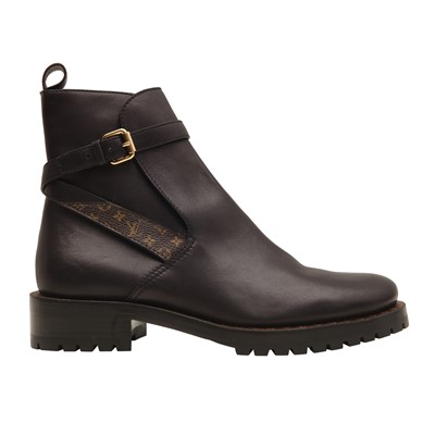 Lot 103 - Louis Vuitton Black Discovery Ankle Boot - Size 39
