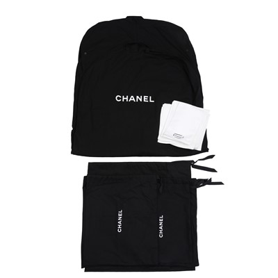 Lot 326 - Chanel Black Garment Cover and Dustbags