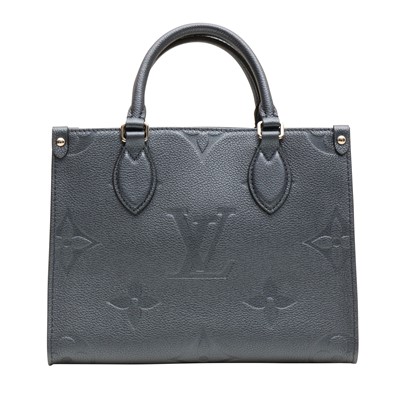 Lot 5 - Louis Vuitton Metallic Steel Blue OnTheGo PM Bag