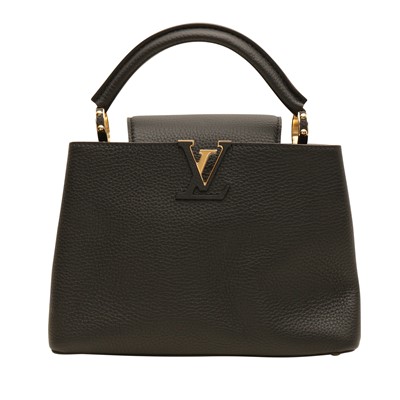 Lot 176 - Louis Vuitton Black Taurillon Capucines BB