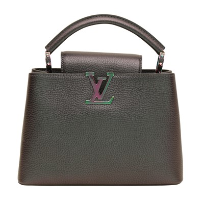Lot 208 - Louis Vuitton Black Scarabeo Iridescent Taurillon Capucines BB