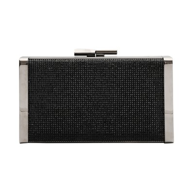 Lot 227 - Jimmy Choo Black Crystal J Box Clutch