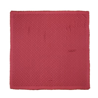 Lot 48 - Louis Vuitton Plum Classic Monogram Shawl