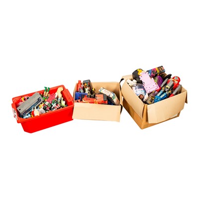 Lot 177 - A large mixed group of 1980s & 1990s action figures, vehicles and accessories