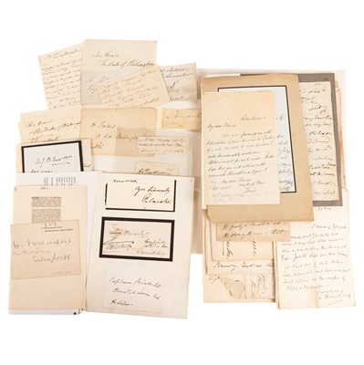 Lot 84 - Autograph Collection.- Aristocracy, Political, the Church, Navy & Military