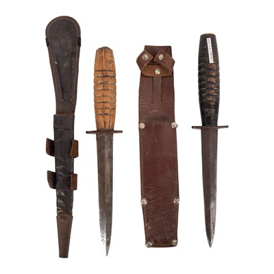 Lot 227 - Two WWII / early post-war Fairbairn-Sykes-type fighting knives